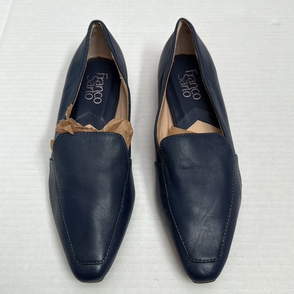 Franco Sarto - Balica Leather Loafers - Navy - Size 5.5 - Good Used Condition!! - Picture 3 of 8